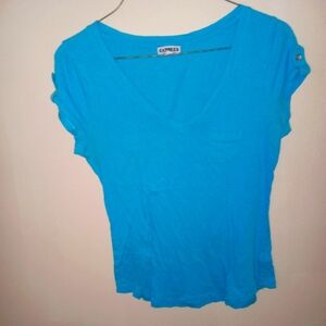 Express blue tee